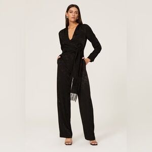 Jonathan Simkhai Julia Wrapped Jumpsuit Black Size 2